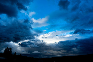 Obraz premium storm clouds timelapse