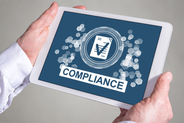 Compliance concept on a tablet