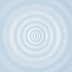 Round ripple on the liquid surface. Top view