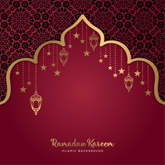 beautiful ramadan kareem design with mandala