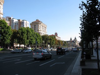 Cityscape of Kyiv city