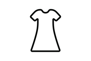 EPS 10 vector. Dress icon on white background.