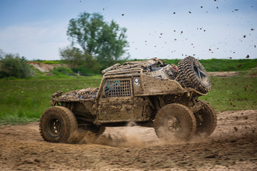 Obraz premium Course de 4x4 extreme en France