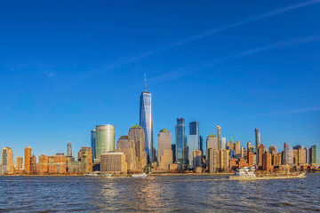 Naklejka premium View of the skyscrapers in Manhattan, New York, USA