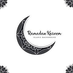 beautiful ramadan kareem design with mandala