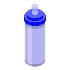 Sport water bottle icon. Isometric of sport water bottle vector icon for web design isolated on white background