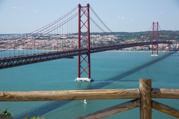 25 de Abril Bridge, Lisbo, Portugal