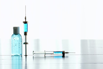 syringe abstract medicine background, vaccine, injection virus protection