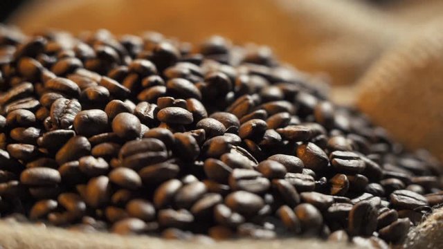 Coffee beans inside a Yuta bag