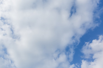 blue sky with cloud closeup