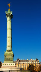 View of July column at Bastille square