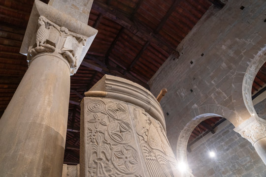 Medieval church of Gropina, Tuscany, interior