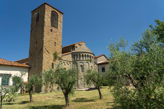 Medieval church of Gropina, Tuscany, exterior