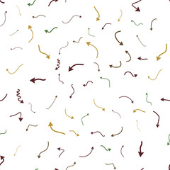 Seamless vector pattern with different arrows. Modern cursor illustration