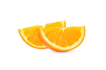 orange isolated include clipping path on white background.stack photo