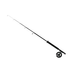 telescopic fishing rod. illustration for web and mobile design.