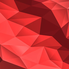 Dark red low poly concept banner