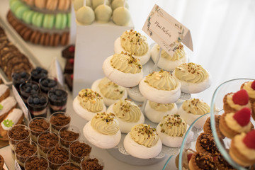 Candy bar with delicious sweets