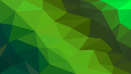 Obraz premium Green modern low poly concept illustration