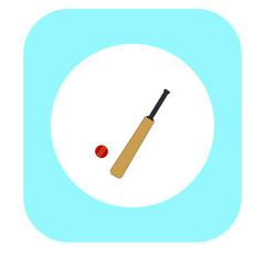 bat to play cricket. illustration for web and mobile design.