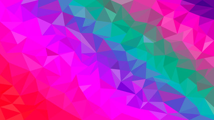Colorful modern lowpoly illustration