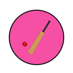 bat to play cricket. illustration for web and mobile design.