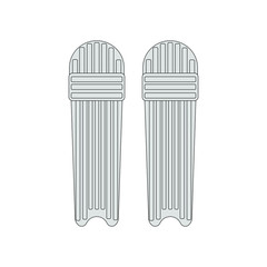 protector to play cricket. illustration for web and mobile design.