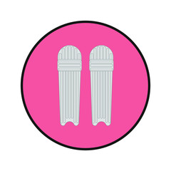 protector to play cricket. illustration for web and mobile design.