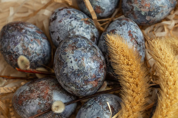 eggs in the nest, easter eggs 