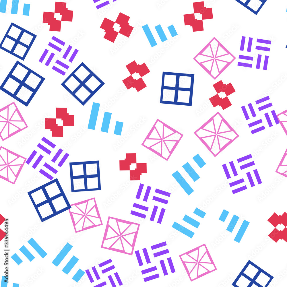 Poster simply seamless geometric pattern. abstract background texture.