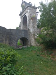 old stone bridge over the river