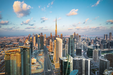 Fototapeta premium Dubai city center view, United Arab Emirates