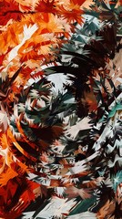 Abstract Colorful Geometrical Artwork,Abstract Graphical Art Background Texture,Modern Conceptual Art.3D Rendering