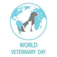 World Veterinary Day emblem on a white background