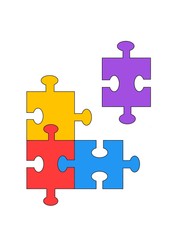Obraz premium illustration of a puzzle