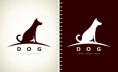 Dog logo animal vector pet design