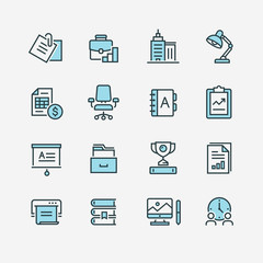 Business Office vector Icon Set