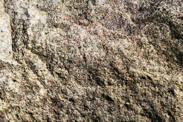 Brown stone with cracks on the surface