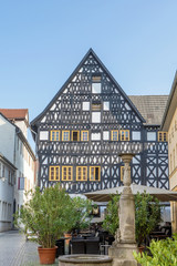 Historic half-timbered house - Köstritzer Schwarzbierhaus in Weimar