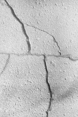 crack on the ground white background / abstract white vintage background broken texture