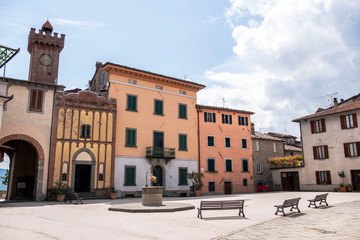 Paysage à travers le nord de l' Italie