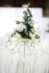 Amazing beautiful wedding ceremony place with wedding white datail