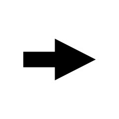 Arrow glyph icon and pointer sign