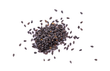 Sesame seeds isolated on a white background