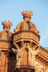 Fototapeta na wymiar Arc de Triomf in Barcelona, Spain