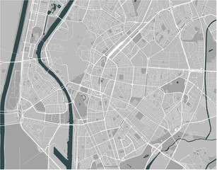 Fototapeta premium map of the city of Sevilla, Spain