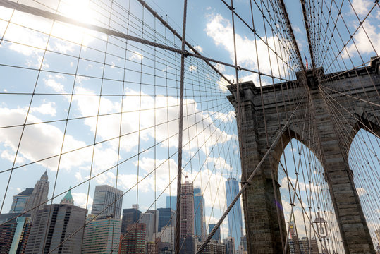 Fototapeta brooklyn bridge new york city