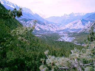 mountain landscape in Nepal
