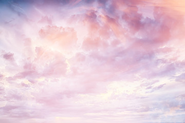 abstract pink colored background / blurred multicolored clouds, spring background
