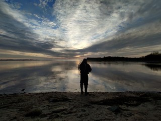 woman walking on the beach